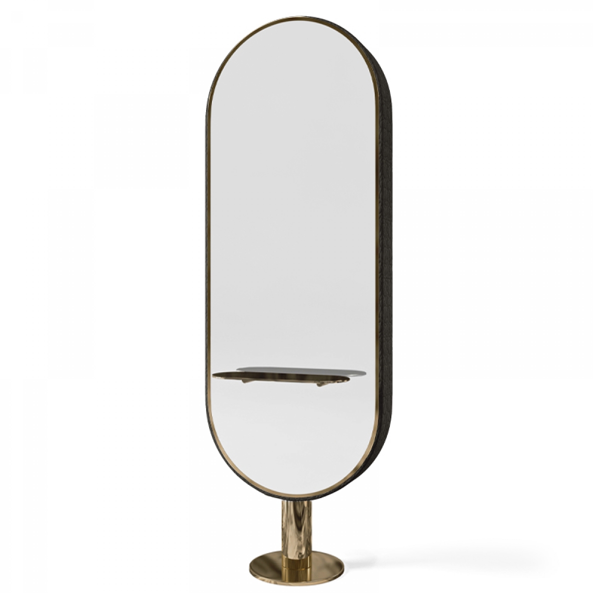Зеркало парикмахерское KATHERINE RING WITH SHELVES GCMW237KA