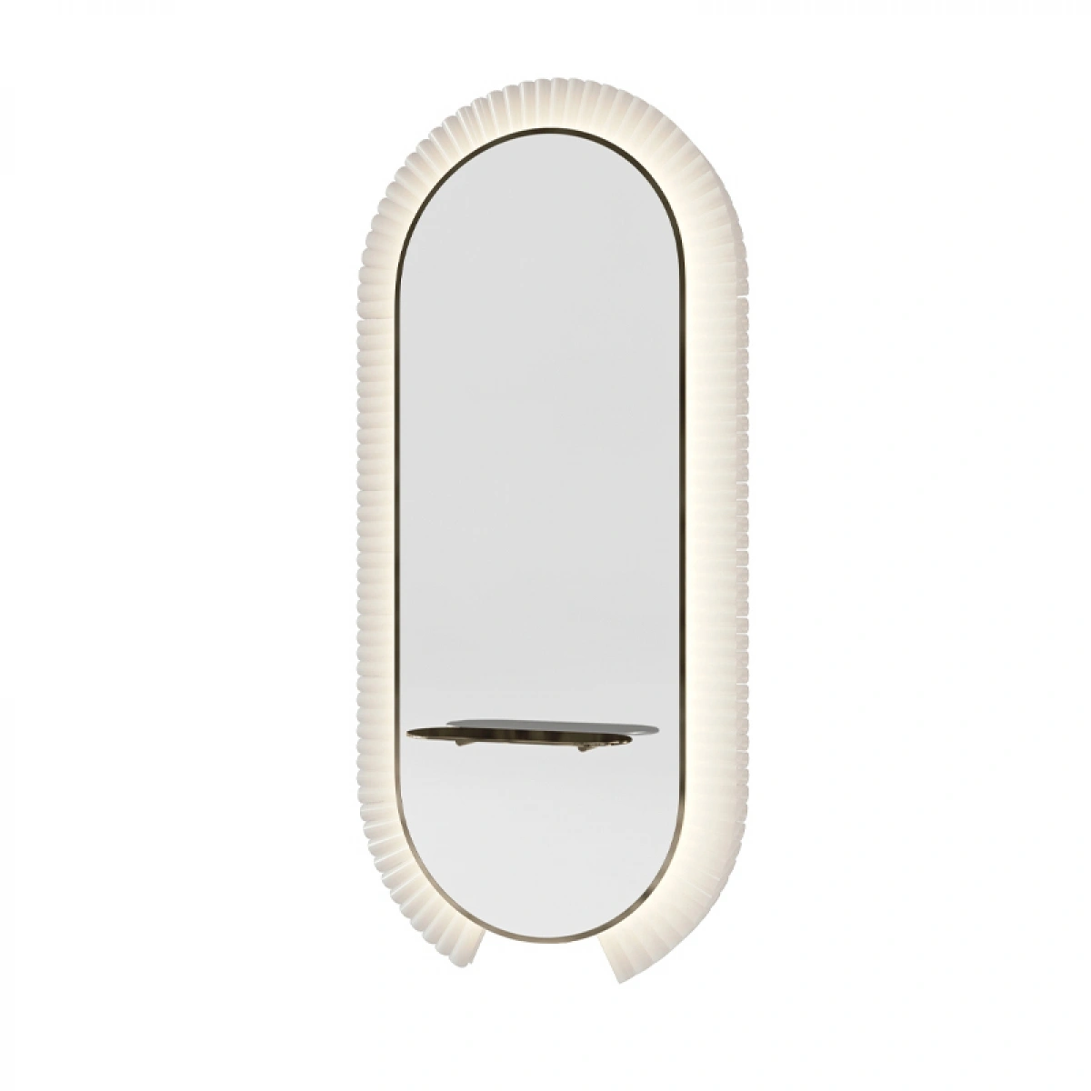 Парикмахерское зеркало KATHERINE COLLAR WALL WITH SHELF GCMW241KA