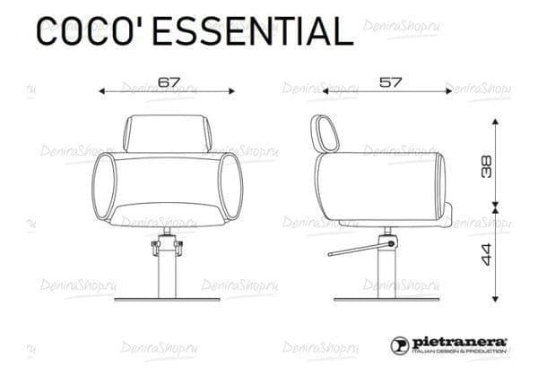 Кресло парикмахерское COCO ESSENTIAL Pietranera