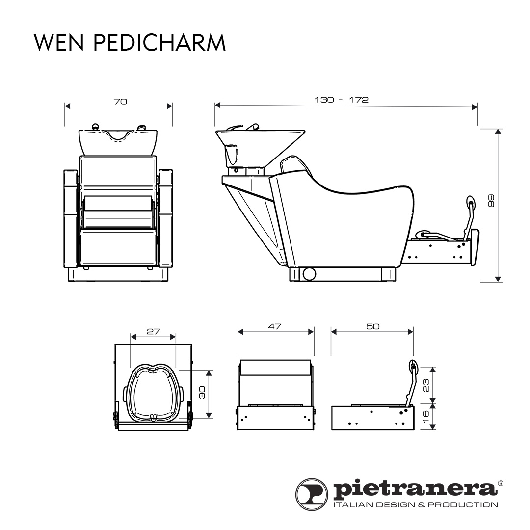 Мойка парикмахерская WEN PEDICHARM Pietranera 519.11