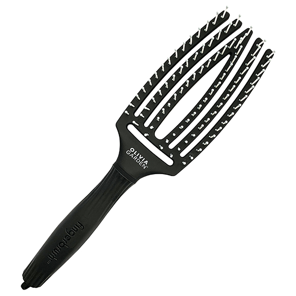 Щетка для волос Fingerbrush Care Iconic Nylon Bristles Black M ID1393/BR-FB1PC-M0000 фото