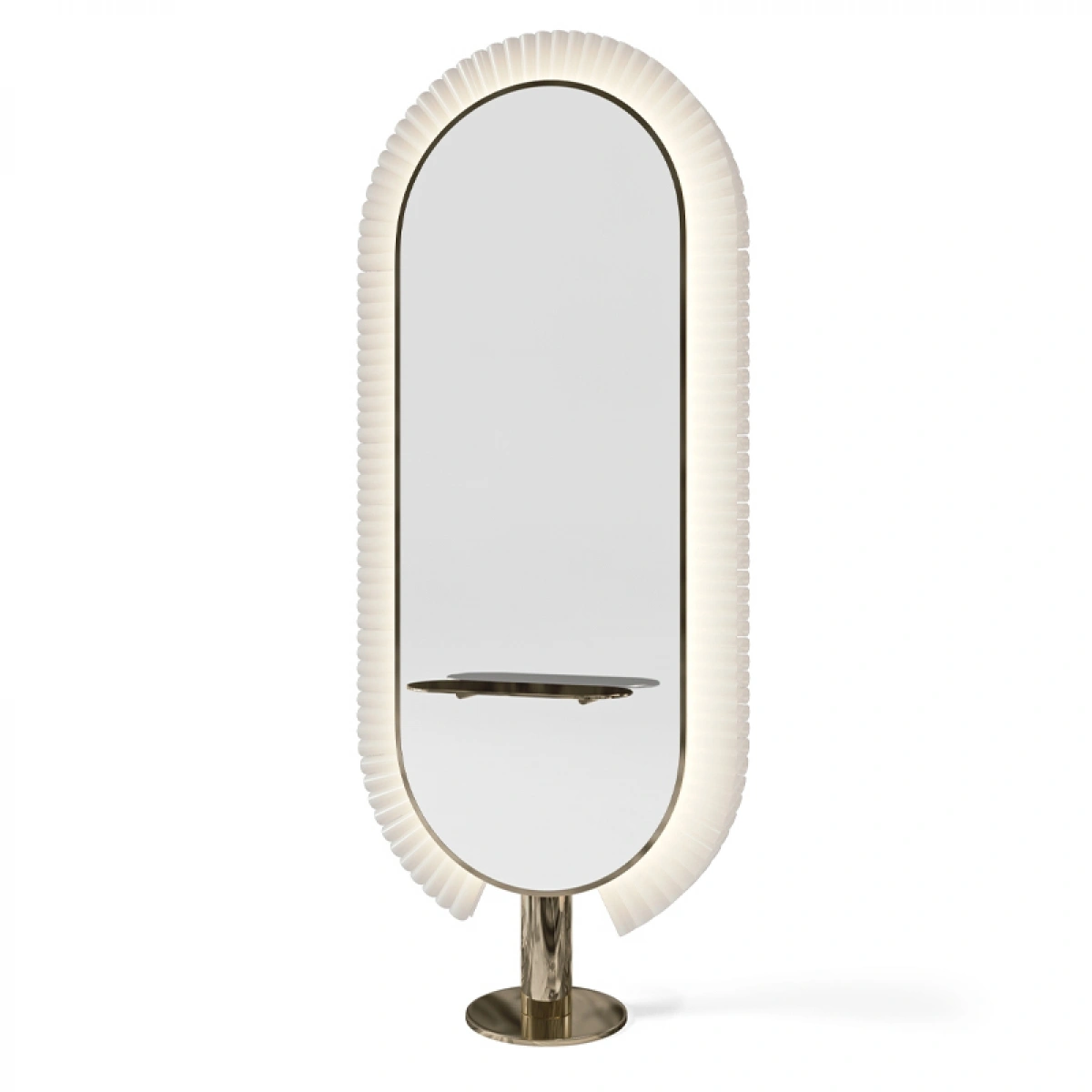 Парикмахерское зеркало KATHERINE COLLAR WITH SHELF GCMW231KA