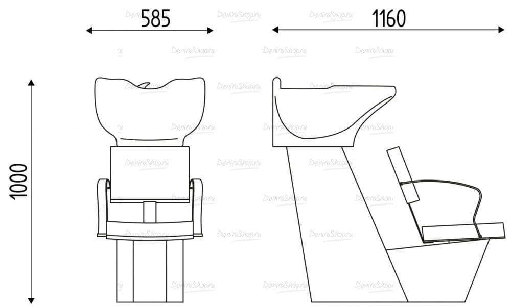 Парикмахерская мойка OASI SKEMA Karisma K524