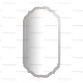 зеркало "римини овал" белое (арт. 0137-1б) купить в Denirashop.ru