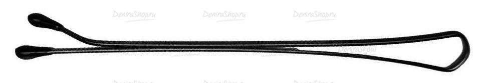 невидимки dewal черные, прямые 60 мм, 60 шт/уп/ фотографии в магазине Denirashop.ru