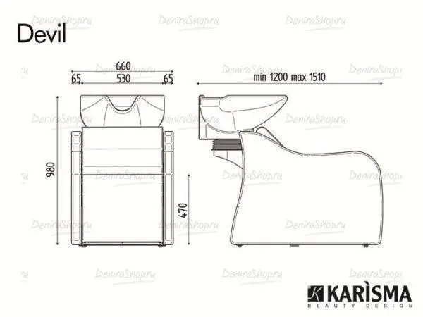 Мойка парикмахерская DEVIL JET MASSAGE Karisma K7413
