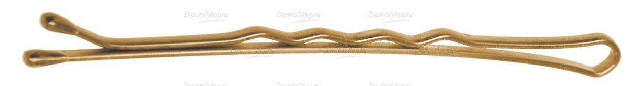 невидимки dewal золотистые, волна 60мм, 200гр, в коробке фотографии в магазине Denirashop.ru