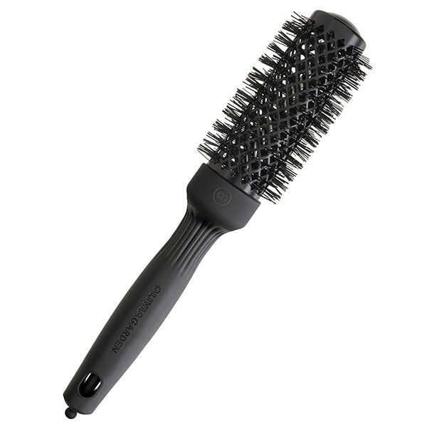 Термобрашинг Olivia Garden для укладки волос Expert Blowout Shine Wavy Bristles Black Label 35 мм фото