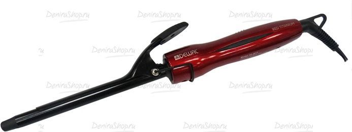 плойка  для волос dewal pro red titanium 13 мм, 20вт в магазине Denirashop.ru