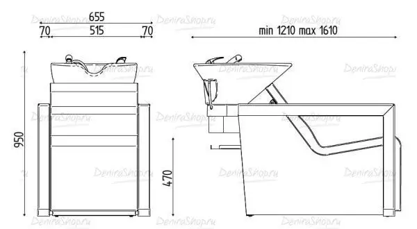 Мойка парикмахерская BE AXOLUTE Karisma K6410