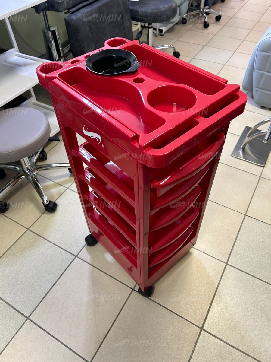 Тележка парикмахерская YC 109-RED фотография купить