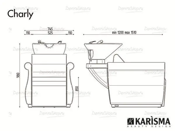 Мойка парикмахерская CHARLY RELAX Karisma K7612