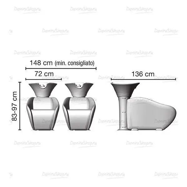 Мойка парикмахерская GENOVA Ceriotti 57165
