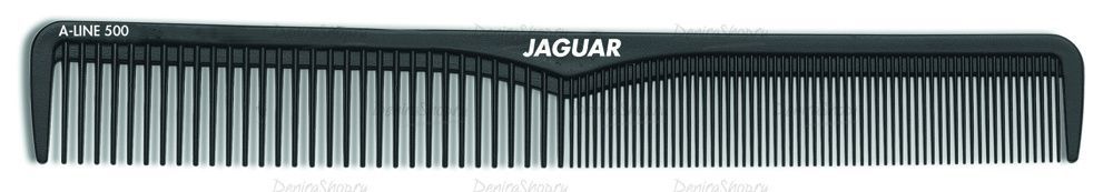 расческа рабочая комбинированная прямая черная, 18.4 см jaguar a500 фотографии в магазине Denirashop.ru