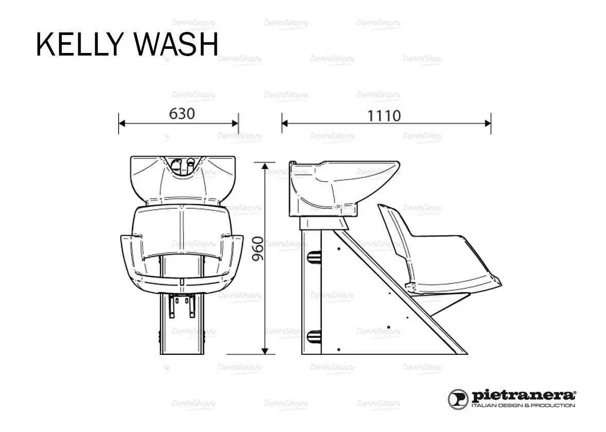 Мойка парикмахерская KELLY WASH Pietranera 20L
