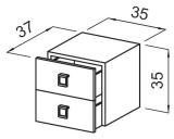 Тумба парикмахерская CABINET SHOP 2PLEG/2PSUS фотография купить