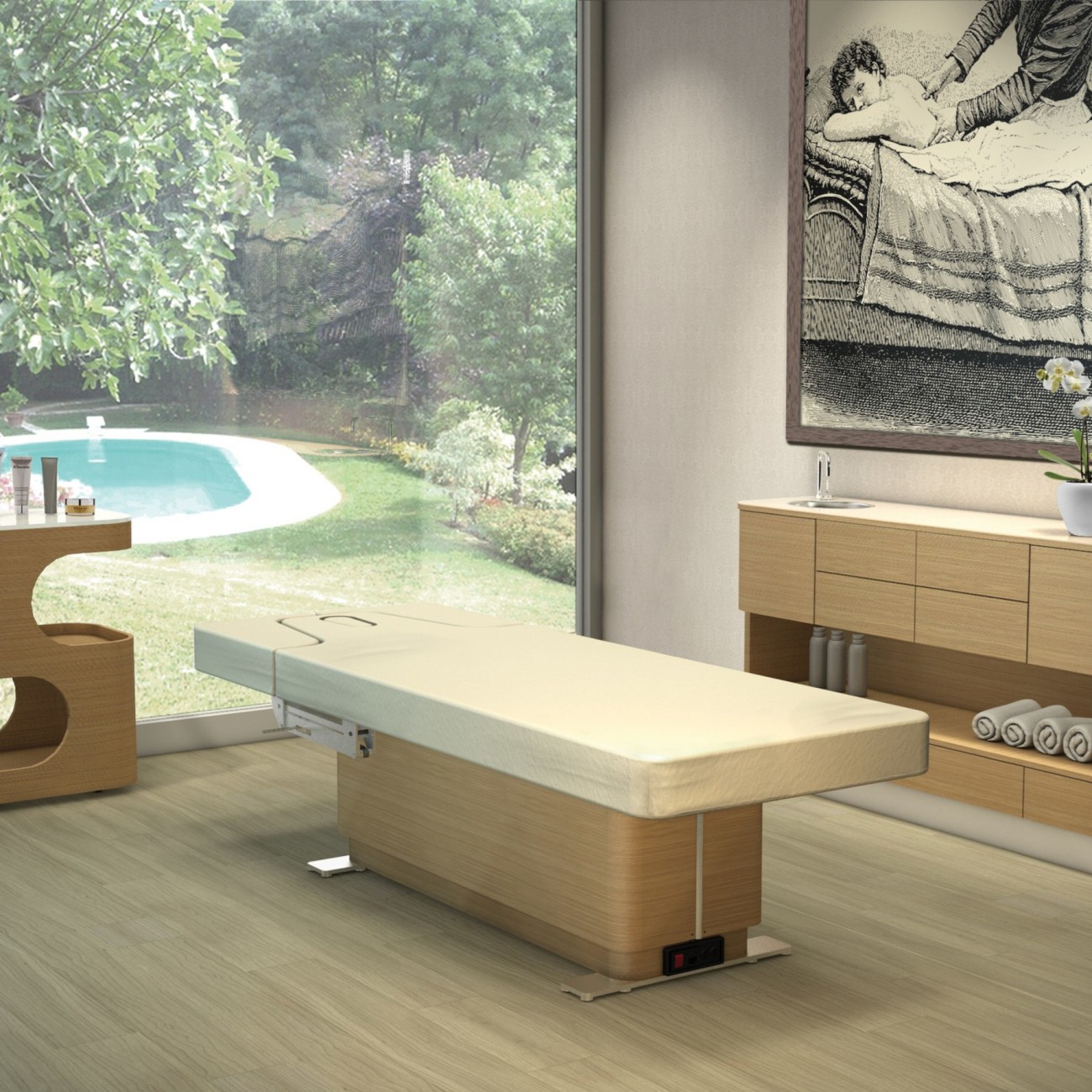 Массажный стол Omnia картинки  Nilo Spa Design Omnia