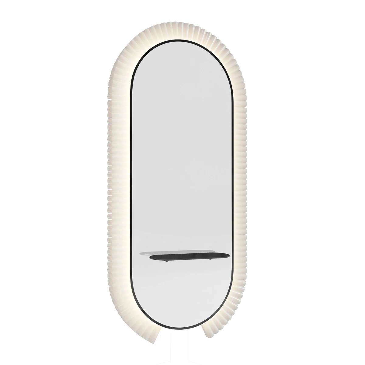 Парикмахерское зеркало KATHERINE COLLAR WALL WITH SHELF GCMW241KA