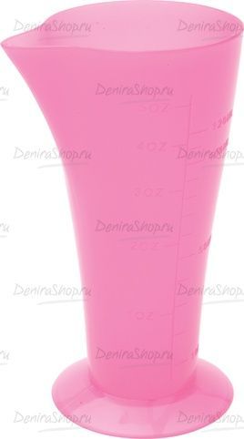 стакан мерный dewal, розовый, с носиком 120 мл. фотографии в магазине Denirashop.ru