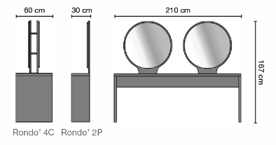 Зеркало парикмахерское RONDO 4C 9848