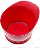 чаша для краски dewal, красная , с ручкой, с прорезиненной вставкой 320мл фотографии в магазине Denirashop.ru