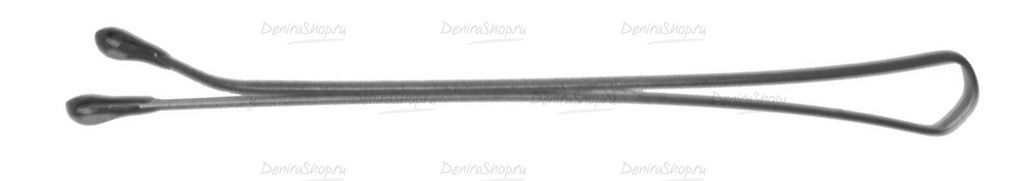 невидимки dewal серебристые, прямые 40мм, 60шт/уп. фотографии в магазине Denirashop.ru