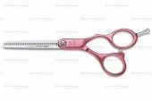 парикмахерские ножницы филировочные duraluminium pink es 12692 фото купить 