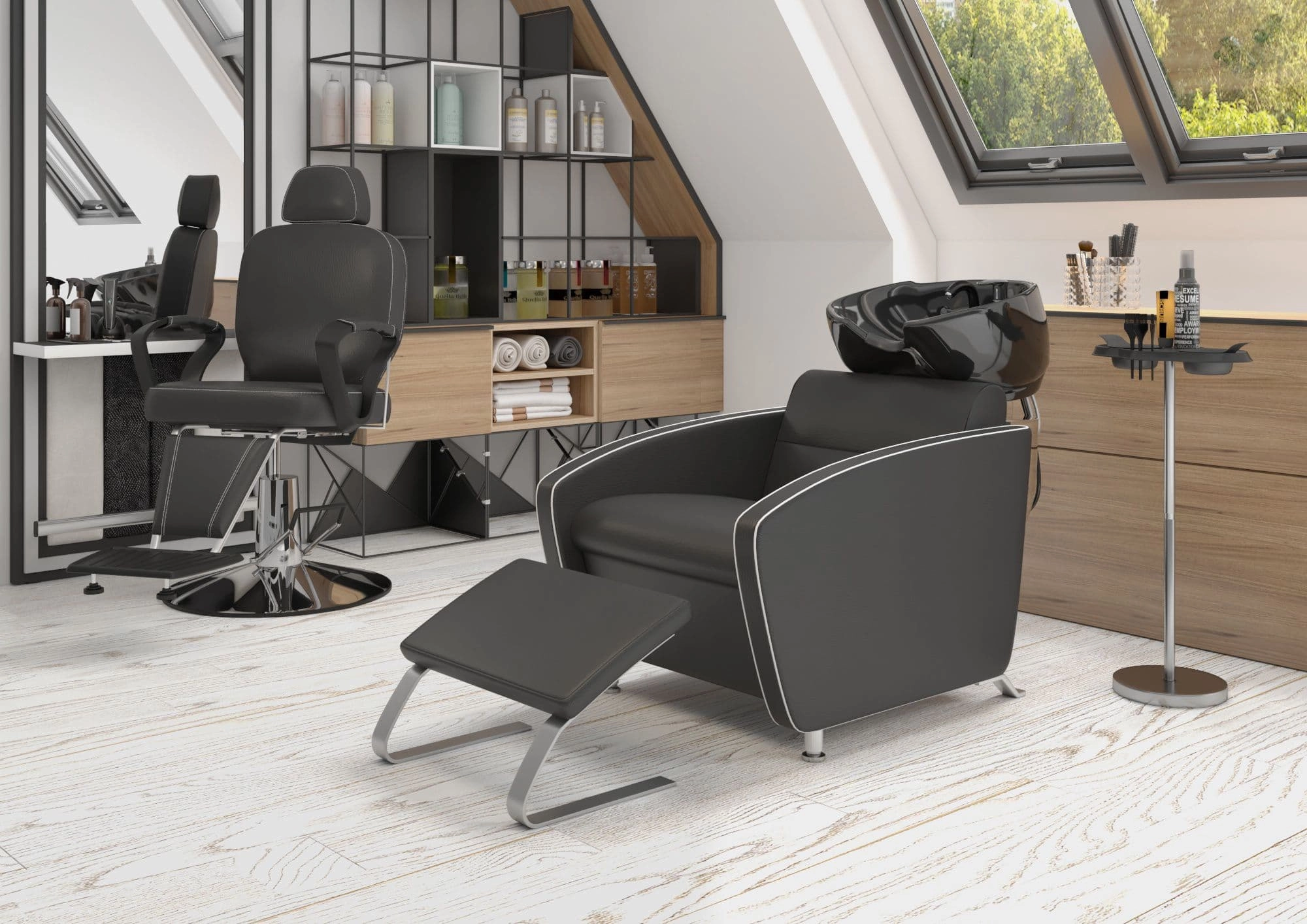 Кресло мужское barber МД-8500 Коричневый матовый №43 Мэдисон