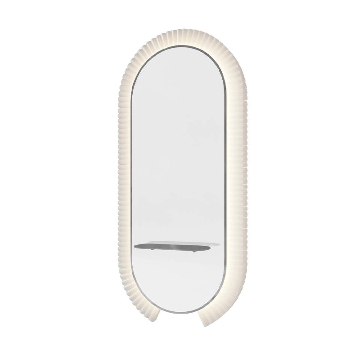 Зеркало парикмахерское KATHERINE COLLAR WALL WITH SHELF GCMW243KA