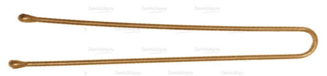 шпильки dewal золотистые, прямые 60 мм, 60 шт/уп, на блистере,  жесткие фотографии в магазине Denirashop.ru
