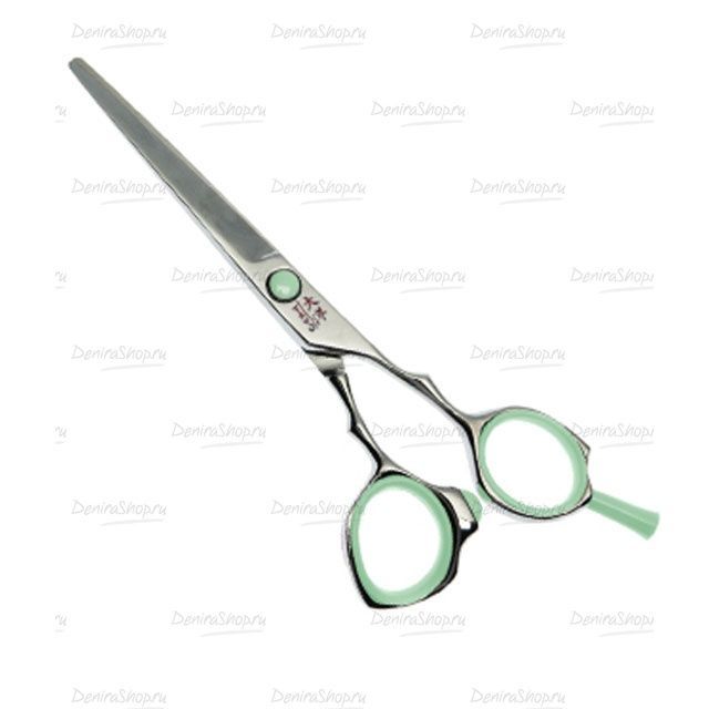 Парикмахерские ножницы  TAYO DUET  прямые 5,5", зеленые