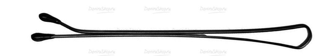 невидимки dewal черные, прямые 40 мм, 200 гр, в коробке фотографии в магазине Denirashop.ru