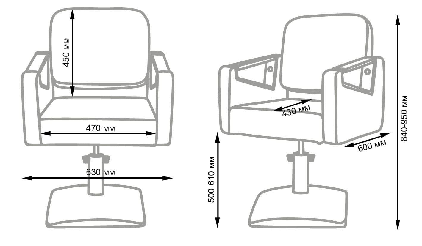 МД-165 парикмахерское кресло