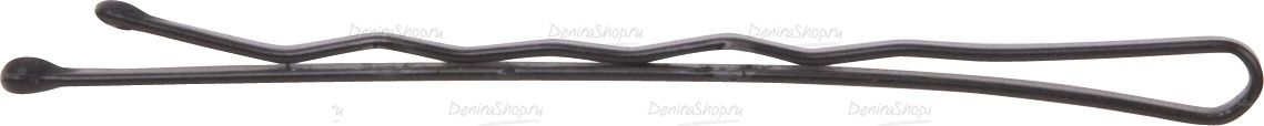 невидимки dewal черные, волна 50 мм, 60 шт/уп, на блистере фотографии в магазине Denirashop.ru