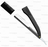 бритва парикмахерская металлическая kiepe черный, купить  в магазине Denirashop.ru
