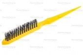Щётка для начёса желтая фото по выгодной цене в интернет магазине Denirashop.ru 
