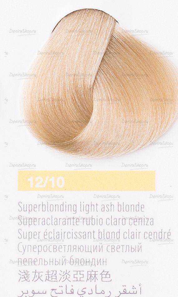 New 12/10 Суперосветляющий светлый пепельный блондин 60 мл купить фото