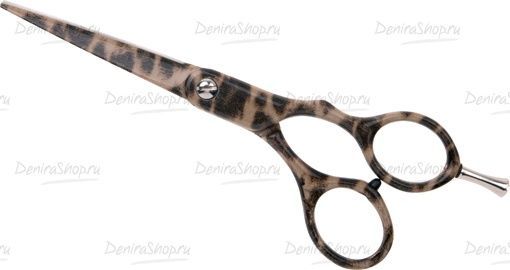 Парикмахерские  ножницы DEWAL прямые  5,5", узор "леопард"