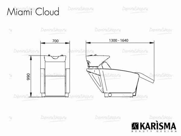 Парикмахерская мойка MIAMI CLOUD RELAX Karisma K6812
