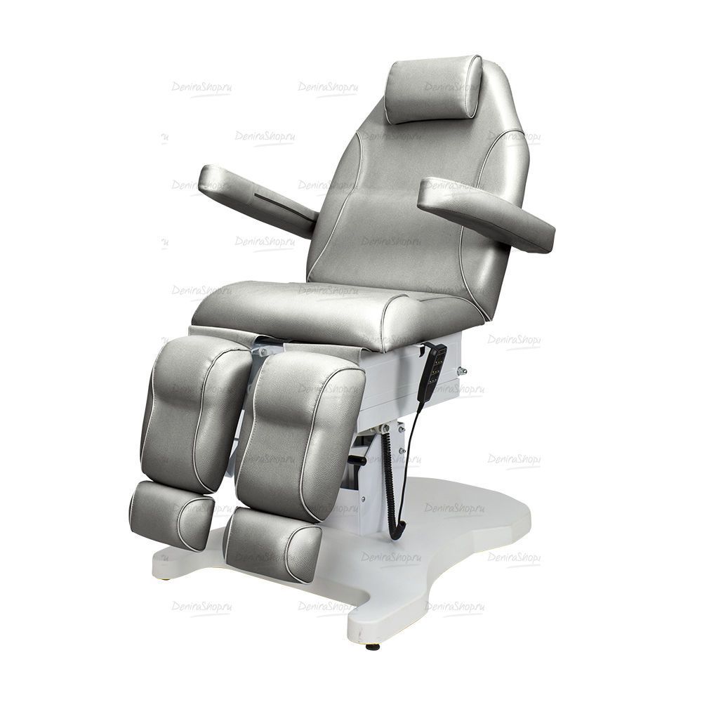 педикюрное кресло шарм-03, 3 мотора, серебристый купить в Denirashop.ru
