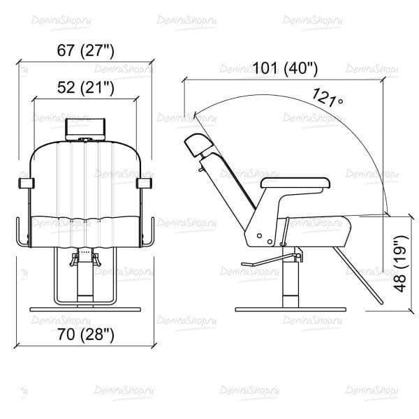 Кресло парикмахерское PEGGYSUE MOVIBILE Gamma Bross