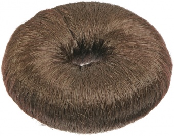 кольцо тёмно-коричневое для вечерних причёсок (хлопок) в магазине Denirashop.ru